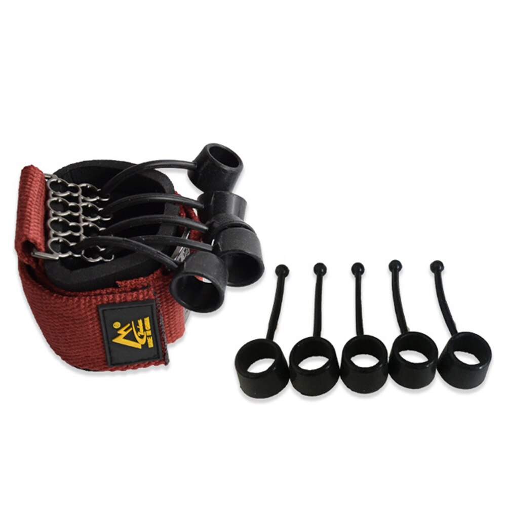 Vinger Grijper Kracht Trainer Yoga Weerstand Band Vinger Buigen En Strekken Training Apparaat Vinger Kracht Grip Apparaat: red
