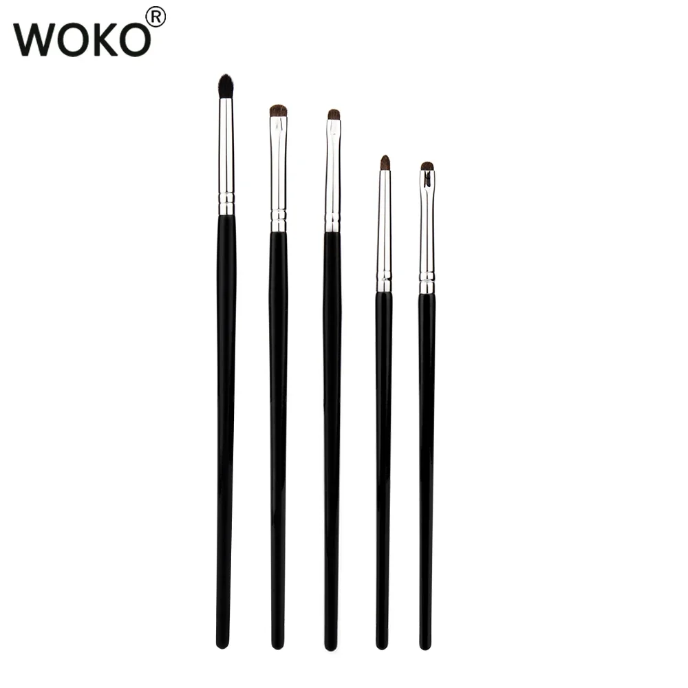 Pequeños pinceles de maquillaje Smoky Liner, delineador de ojos, brocha para difuminar, brocha de maquillaje para difuminar, pelo de caballo, sombra de ojos, brocha para difuminar: violet