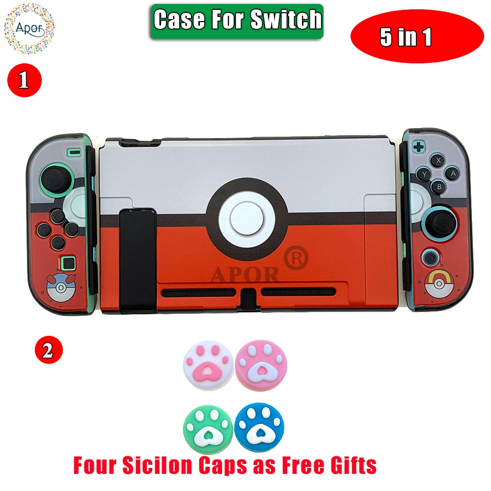 For Nintend Switch Console PC Case Protective Housing Shell Dockable Cover for Nintendo Switch Game Accessories