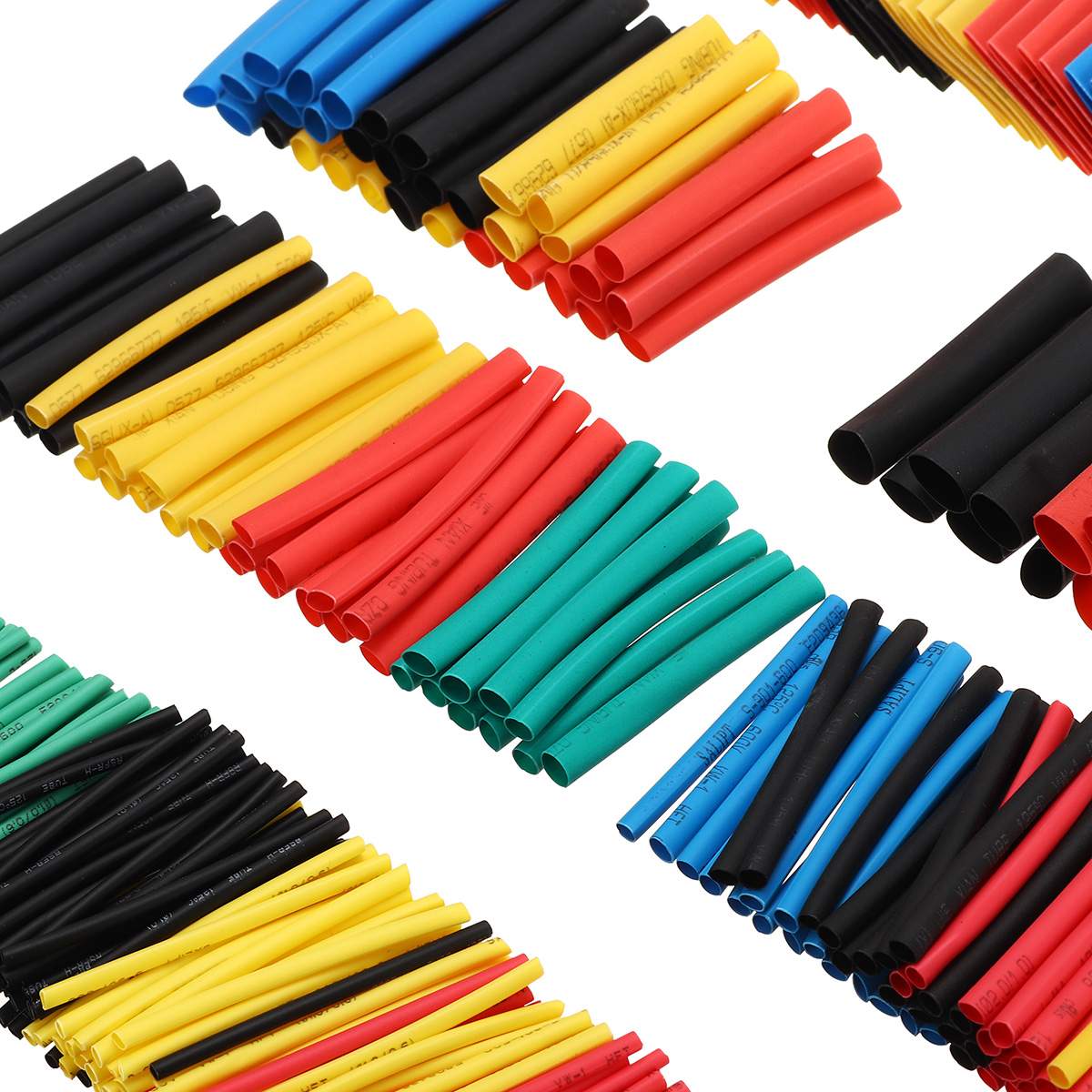 Conjunto de tubos termorretráctiles de 328 Uds. De 40mm de longitud de poliolefina 2:1 Cable eléctrico Tubo termorretráctil manguito de envoltura Cables de alambre de Color mixto
