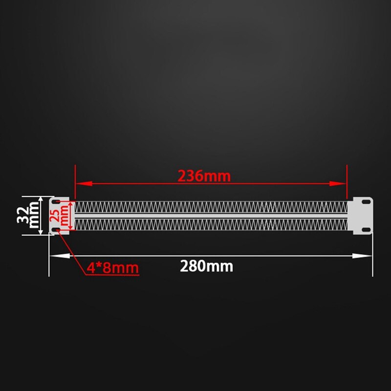 Ptc Verwarmingselementen Keramische Air Heater Geïsoleerde Ptc Constante Temperatuur Elektrische Kachels (220V 600W)