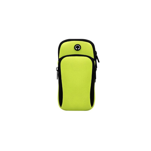 Universal 4-6 '' vandtæt sport armbånd taske løbende jogging gym armbånd mobiltelefon taske cover cover til iphone samsung: Grøn
