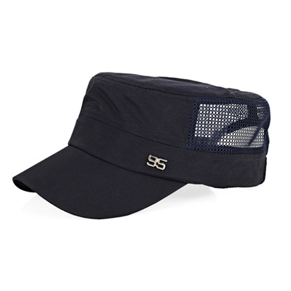 Casquette de Baseball réglable pour l'extérieur, chapeau de soleil en maille plate respirante pour hommes: NO5