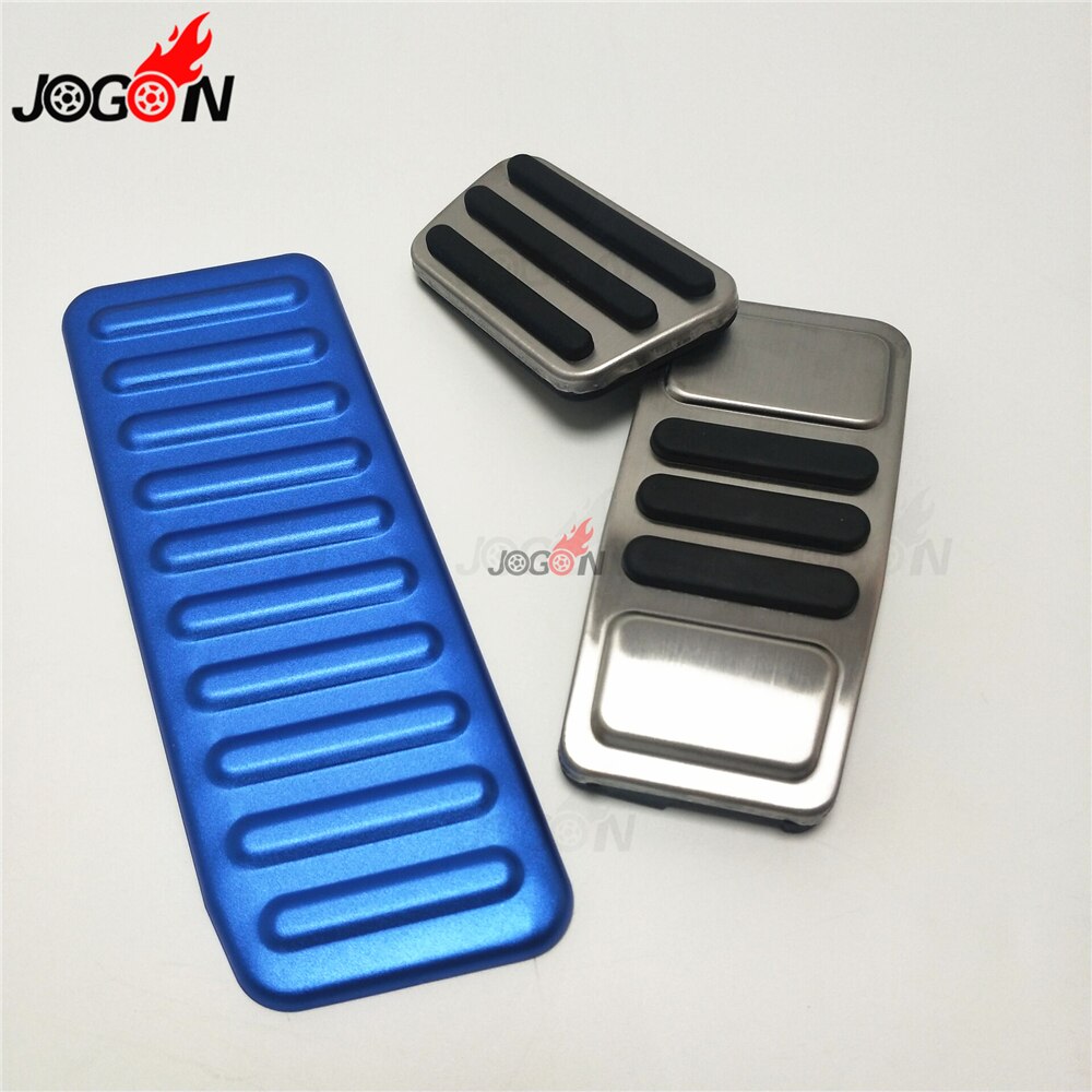 Op Voor Ford Mustang Auto Gaspedaal Voetpedaal Gas Brandstof Brake Plaat Voetsteun Cover Roestvrij staal