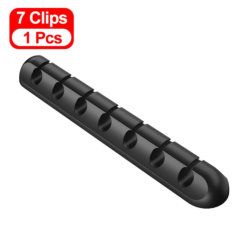 Essager Cables Organizer Wire Holder Clip For Desktop Management Mouse Earphone Cable Winder Protector Mobile Phone Holders: kolorowa