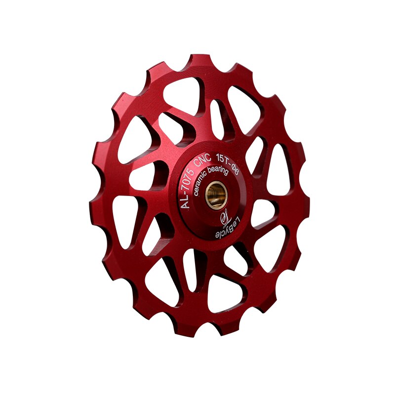 15 T Bike Achterderailleur Pulley MTB roller Idler Road fiets Keramische lager 7005 Aluminiumlegering Wiel fietsen Onderdelen accessor