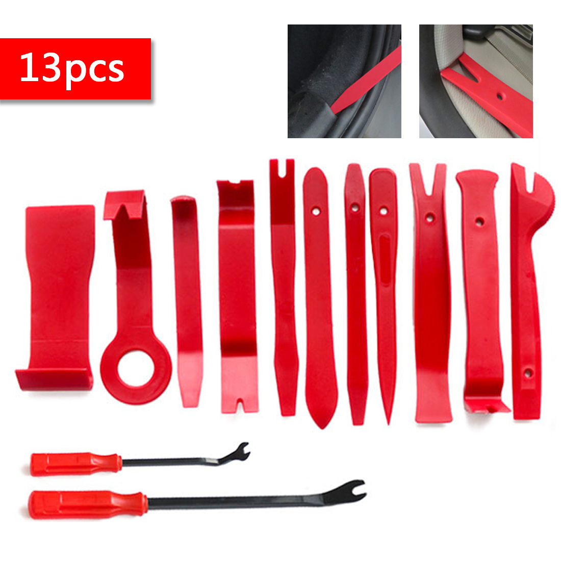 13pcs Pry Disassembly Tool Interior Door Clip Panel Trim Dashboard Removal Tool Auto Car Opening Repair Tool Hand Tool Kit