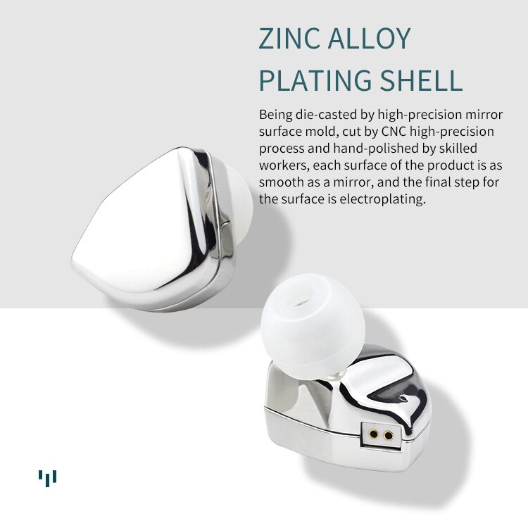 HZSOUND Hifi Music headphone Heart Mirror 10mm Carbon Nanometer Diaphragm Drive Unit in-ear earphone With 0.78mm 2Pin cable