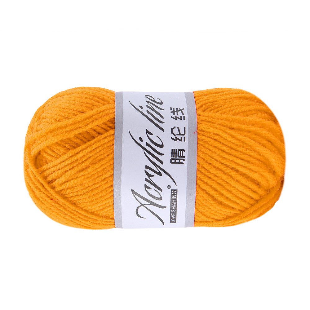 DIY Hand Kniting Cotton Yarn 1PC 50g Chunky Wool Roving Scarf Knit Wool Yarn Thickness Warm Hat Household 0110#30: E