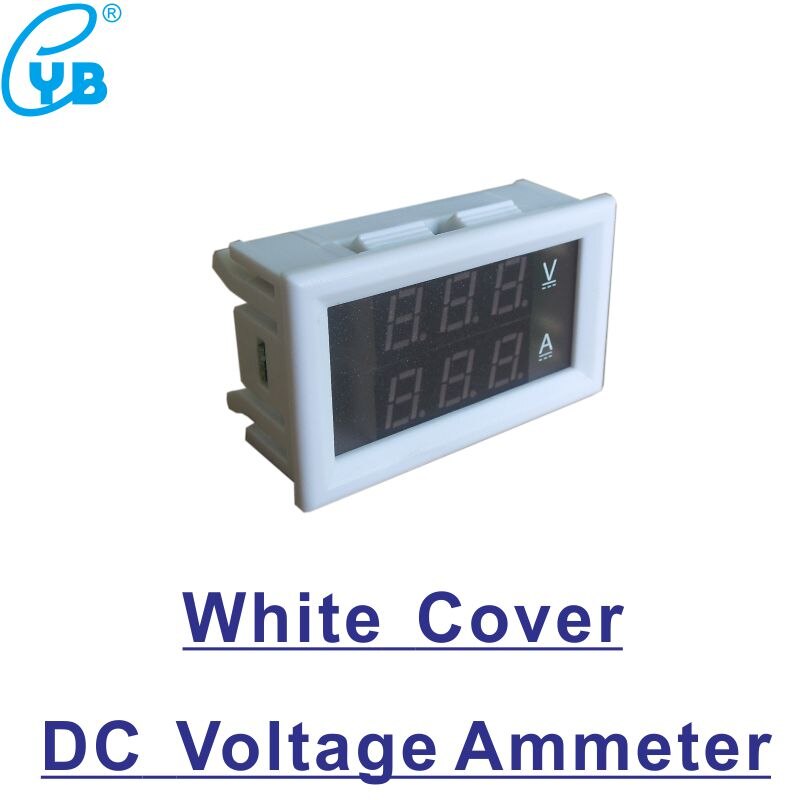 ! voltímetro de CC amperímetro de tres cables de CC, Metro del panel actual LED de 0,28 voltios, amperímetro de CC 3,5-30 V, amperímetro de 0-100A