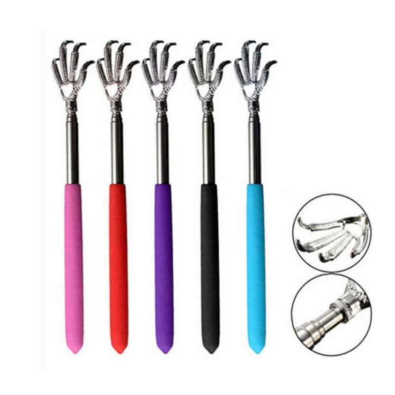 Outil de Massage Portable et pratique, griffe télescopique pour le dos, gratte les démangeaisons, taille réglable 22-59CM couleur aléatoire 1 pièces