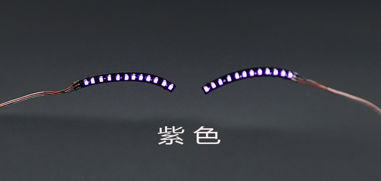 Podświetla doprowadziło sztuczne rzęsy świecące w ciemności materiały imprezowe bar Halloween kreatywne zdjęcie dekoracja przyjęcie noworoczne ślubna: Jasno szary