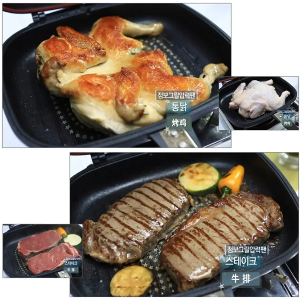 32cm dobbeltsidede stegepander stegepande grill bageplade non-stick stegepande wokpande hjem have pandekage til køkkenet