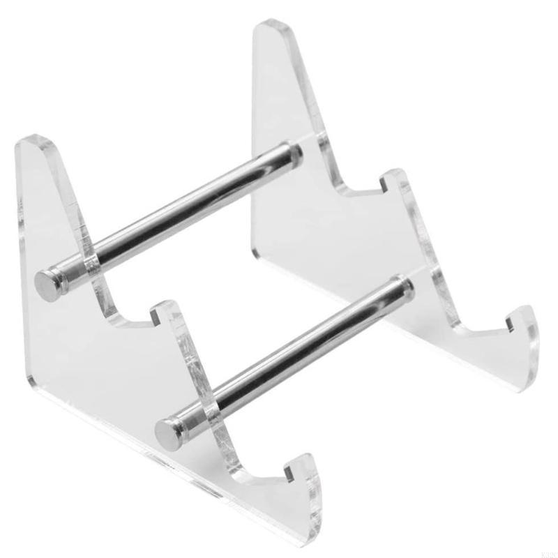 K32C Detachable Acrylic Keyboard Rack Transparent Desktop Keypad Holder Bracket Computer Keyboard Stand: BROWN