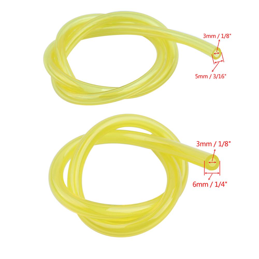 3Set Grass Trimmer Fuel Line Filter Kit For Brush Cutter Strimmers Lawn Mower Garden Tools Parts With Fuel Pipe Fuel Line Filter