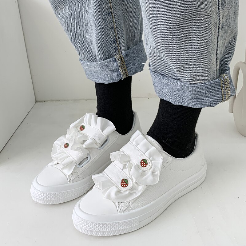 Ronde neus schoenen vrouw comfortabel en instappers casual dames sneakers modis ondiepe mond espadrilles platform instappers