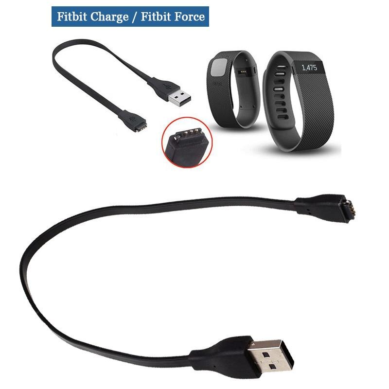Fitbit Charging Charger Cable USB Black Cable Wristband Universal Force/Charge Smart Wireless Charger Cord Replacement Bracelet