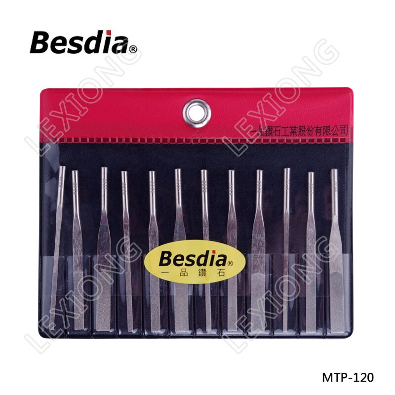 Taiwan besdia diamant avsmalnande maskinfiler handverktyg eller sortiment med turbo luft lappar mtp 120 mtf 100: Mtp 120