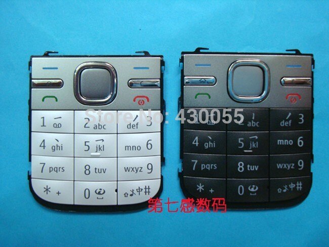 10 stks Zwart/Wit/Grijs Behuizing Belangrijkste Thuis Functie Toetsenborden Klavieren Knoppen Cover Case Voor Nokia C5,