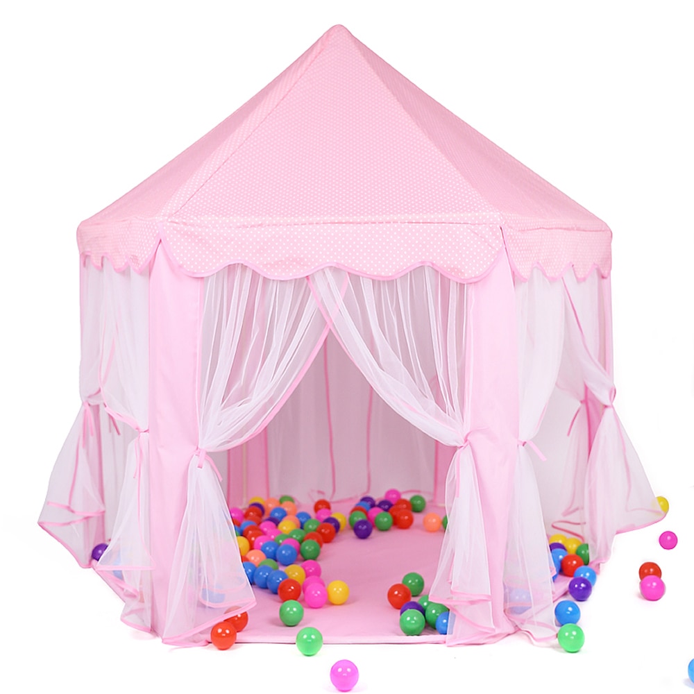 Portatile Tenda dei bambini Della Principessa Castello Per Bambini Tenda Giocattoli per le Ragazze Tepee Infantil Bambini Casa di Vigvam Teepee Tenda Bambino regali