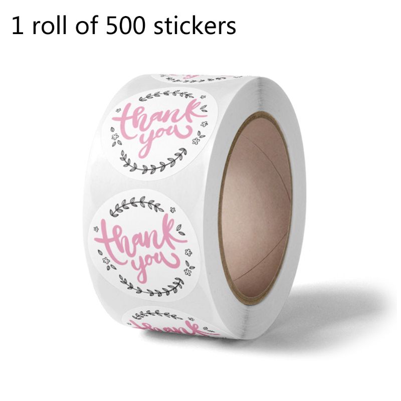 500 stk har en dejlig dag klistermærker rundt forseglingsetiket til lille butiks bryllupspakke