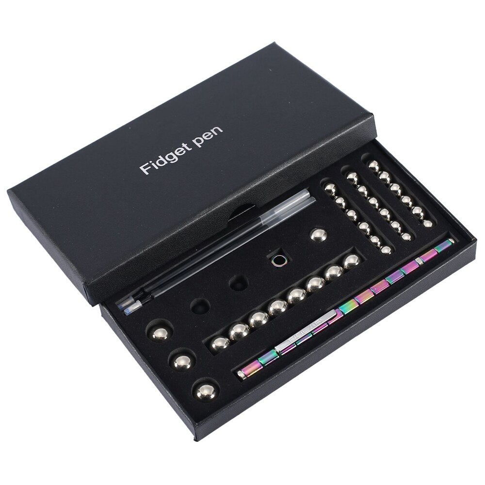 Metal Magnetic Pen Decompression Toy Gel Pen Multifunction Fidget Touch Pen School Office Writing Stationery: 8