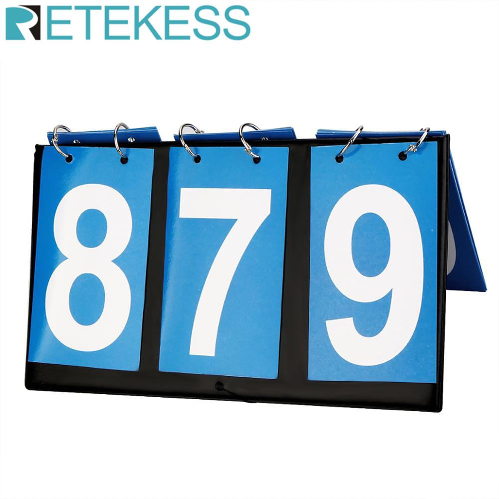 Retekess TM101 Drei Stellige Anzeigetafel Sport Wettbewerb Anzeigetafel für Tischtennis Basketball FußBall Volleyball Anzeigetafel