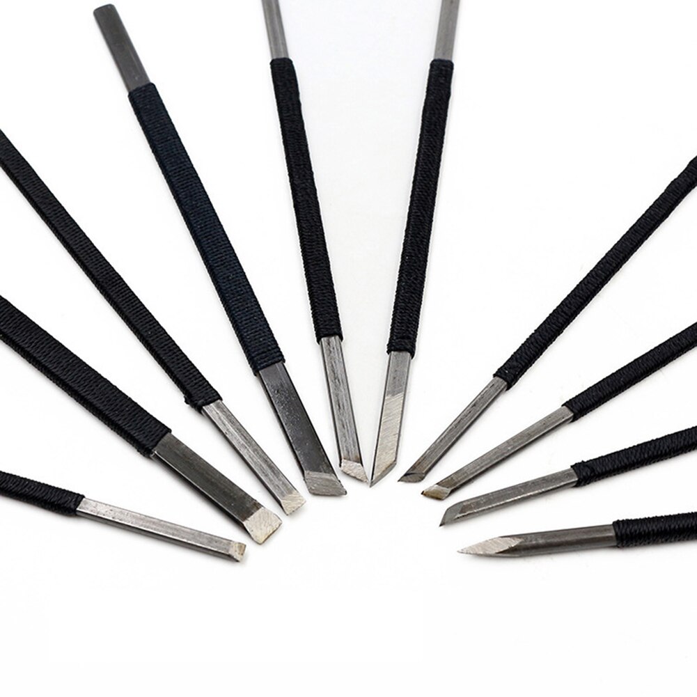 Graver carving tools 10 pcs/set high carbon steel gravure lovers