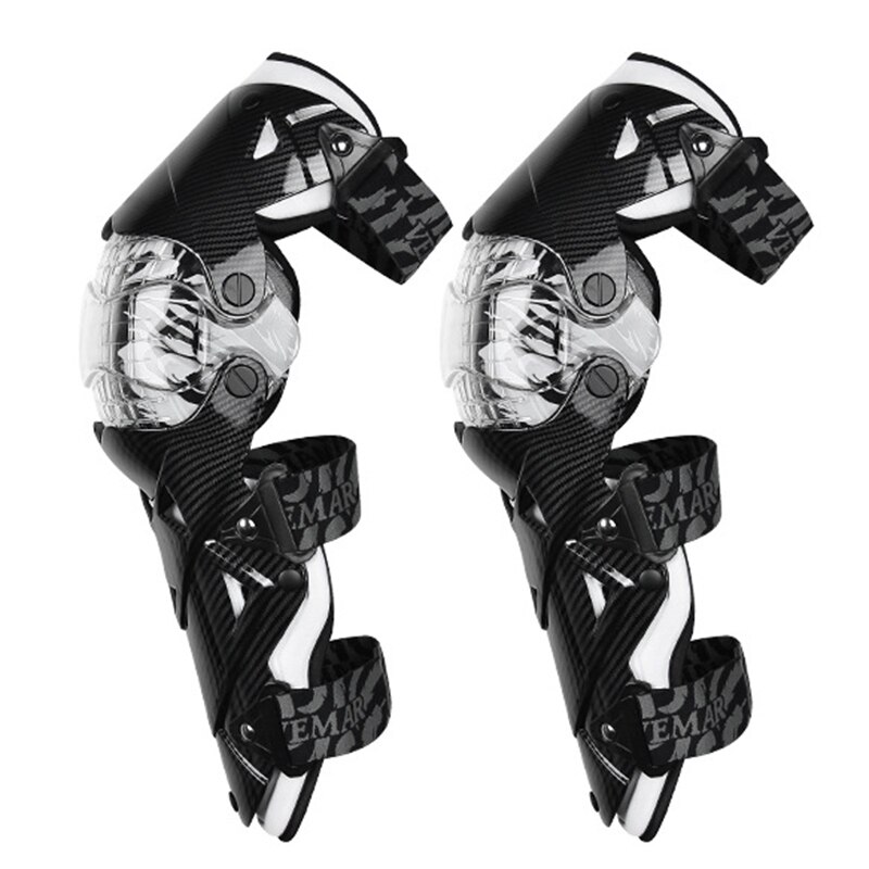 Vemar-joelheira para motocicleta, protetor de joelho para adultos, corrida de motocross, equipamento de proteção para pilotar, segurança para moto: E-18-WT-Knee Pads