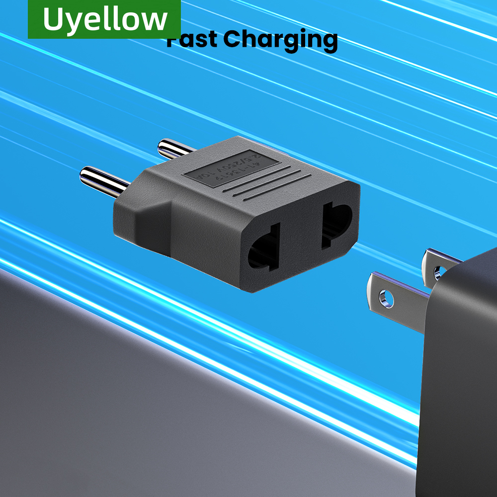 Gele VS naar EU-stekkeradapter EU Euro KR-stekkeradapter Reizen KR-adapter Elektrische EU KR-stekkerconverter Stopcontact Europa