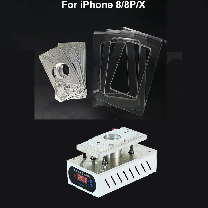 Bagside separat maskine knækket bagskærm glasfjerner til iphone xs max/xr/xs/x / 8g /8p telefonreparationsmaskine: Iphone 8 8p x sæt