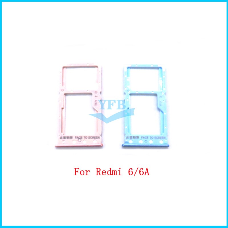 Für Xiaomi redmi 6 6A Mikro Sim Karte Halfter Slot Tablett Ersatz Adapter teil