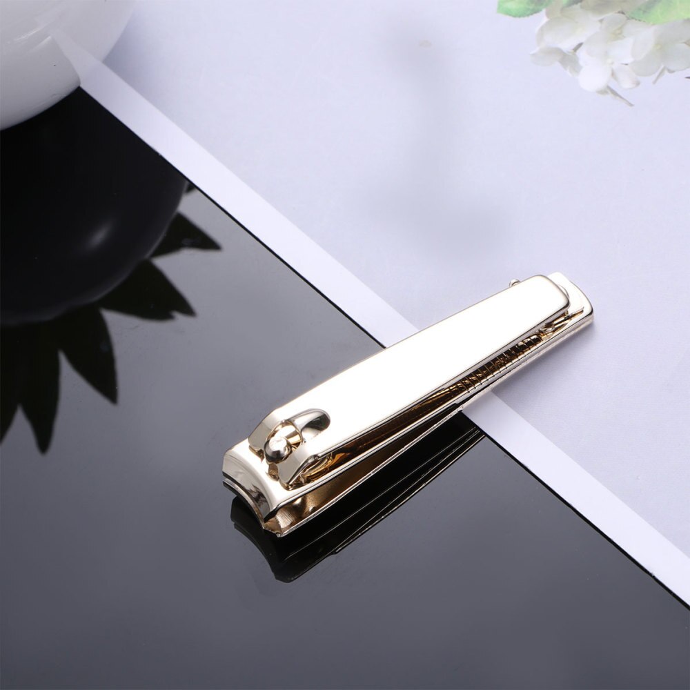 Stainless Steel Nail Scissors Nail Shop Special Manicure Tools Multifunction Nail Clippers(Golden)