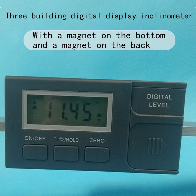 Mini draagbare hellingshoekmeter 4*90 0.1 uitschuifbare mini hellingshoekmeter zonder batterij