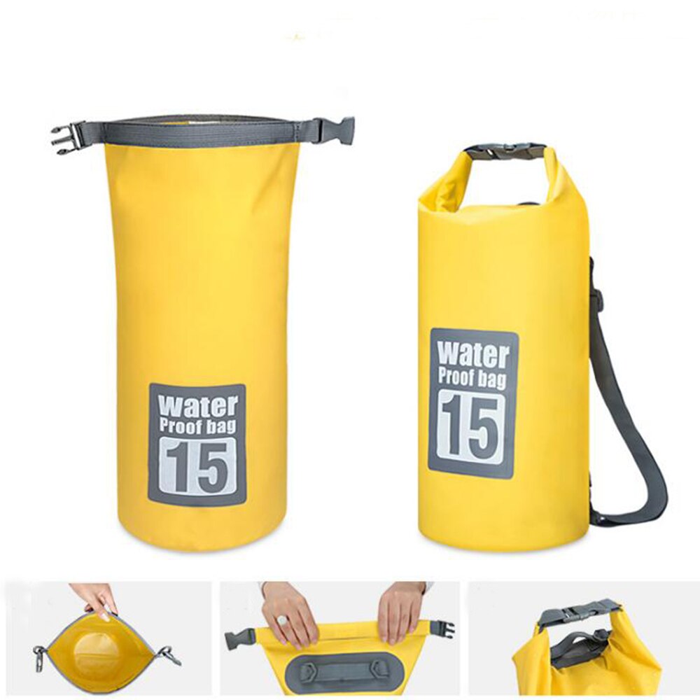 Goexplore vattentät torr väska säck simma forsränning kajakpaddling flodvandring flytande segling kanot båtliv vattentäthetspaket