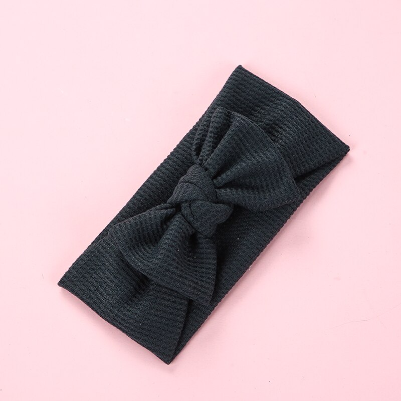 Bandeau en Nylon pour bébé, Turban avec nœud en soie, accessoires pour cheveux, diadème de princesse pour enfant en bas âge: 15
