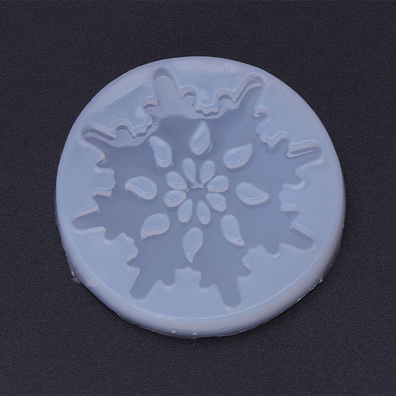 Silicone Mold Sneeuwvlok Kerst Diy Ambachten Sieraden Maken Hanger Epoxyhars