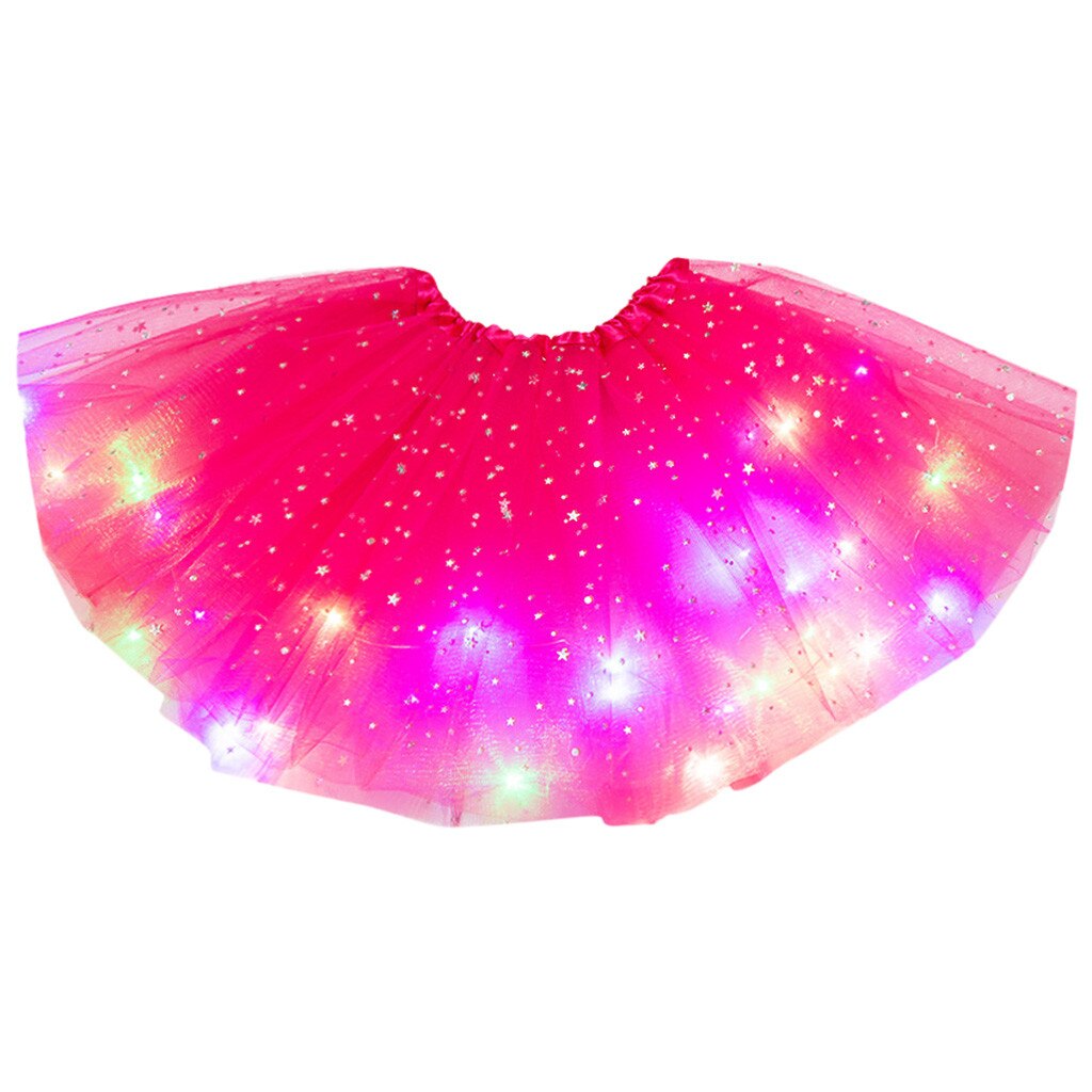 Pasgeboren Kids Meisjes Baby Sequin Tutu Rok Led Light Up Pettiskirt Ballet Kleding Baby Meisjes Kleding Meisjes Jurk Korte Rok: HT
