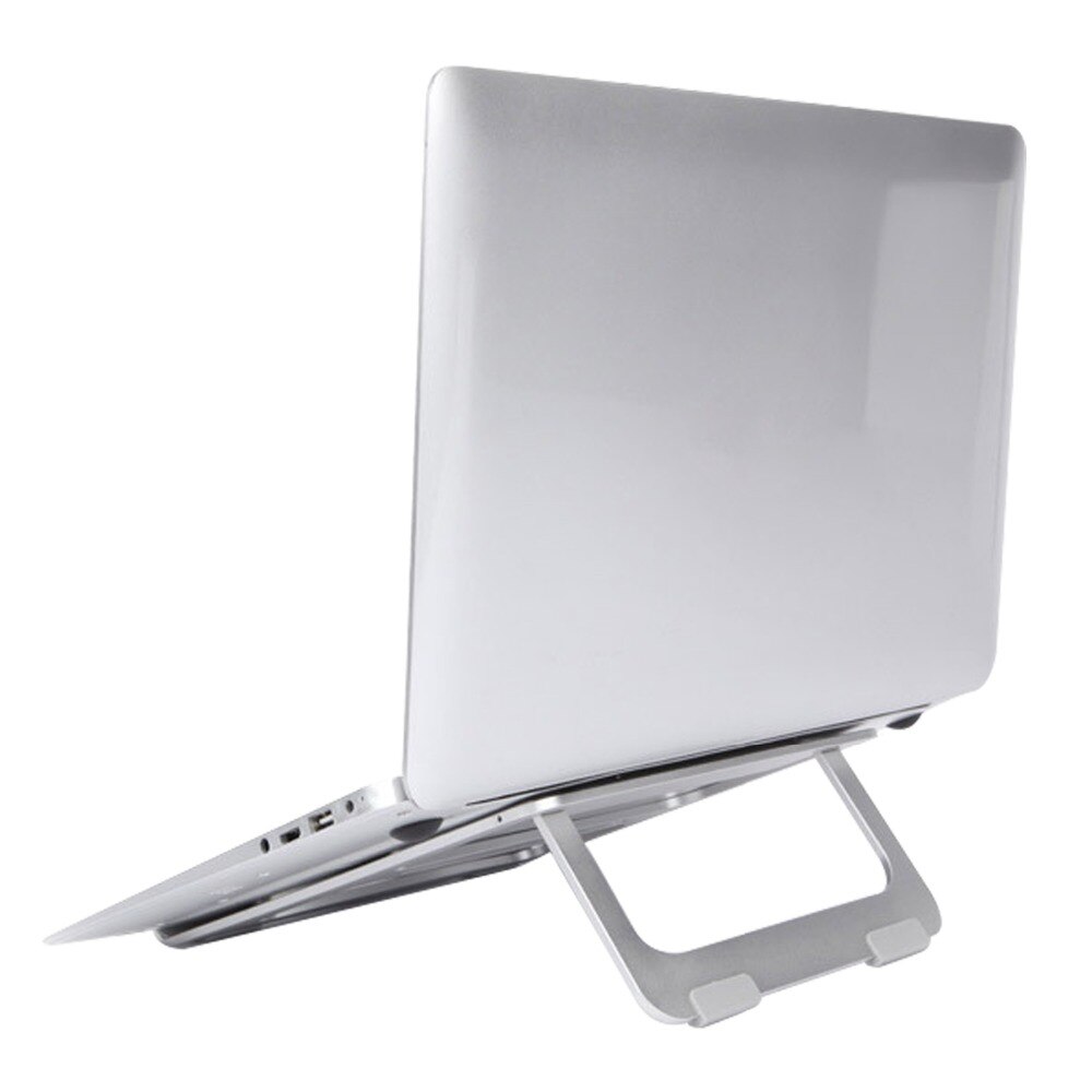 Folding Aluminum Notebook Laptop Anti-slip Cooling Pad Stand Holder Ergonomics Angle for MacBook 10-17 inch