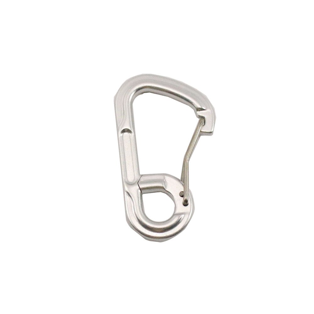 2PC Carabiner for Key Mountaineering Camping Hiking Hook Screw Lock Locking Rock Climbing Chain Outdoors Survival Tool