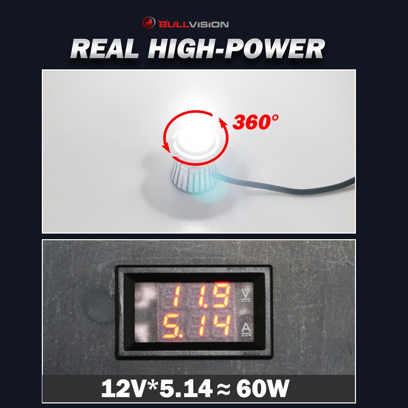 Bullvision 360 LED H11 HB4 H7 H8 H9 9006 9005 HB3 auto Lights 20000/LM 6000K Car Headlight Csp chips Led Bulb with Quartz glass