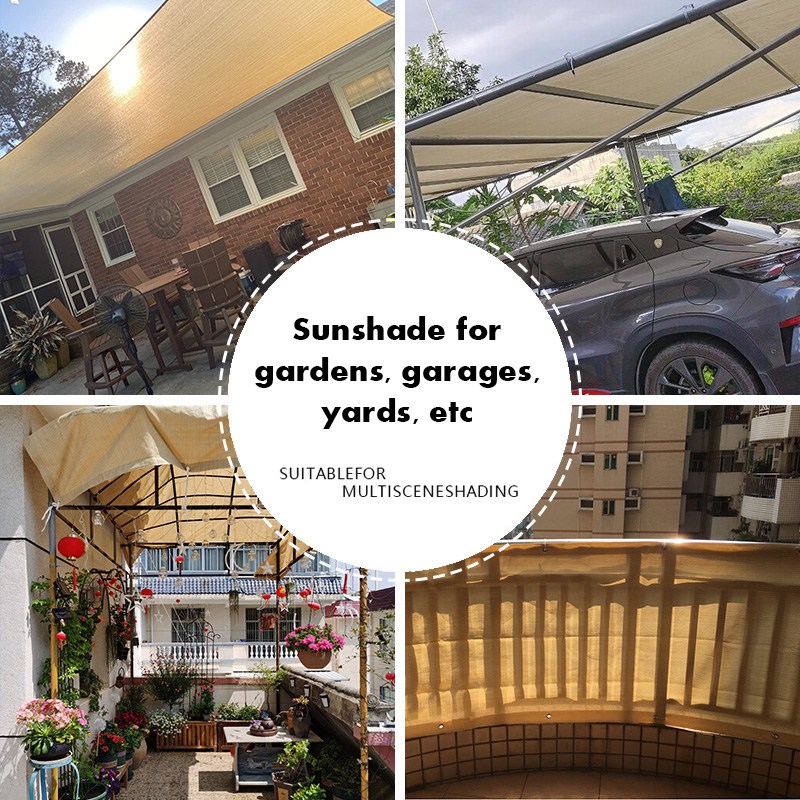 Garten-Sonnenschutznetz, Pflanzen, Sonnenschutz, Sichtschutz, Sonnenschutz für Höhle Außenbereich, Sonnenschutz, Netzstoff, UV-Schutz, Terrasse, Schattierung, Segel, Auto-Markise