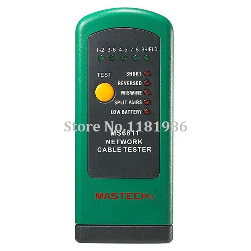 MASTECH MS6811 Handheld Netwerk Kabel Tester Line Tracker UTP en STP Bedrading Test Meter Lan Tester
