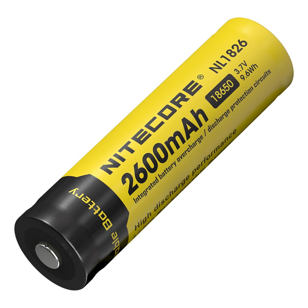 Original NITECORE NL1823/NL1826/NL1835 3.7V Li-ion Protected Battery Button Top for 18650 Type Flashlights