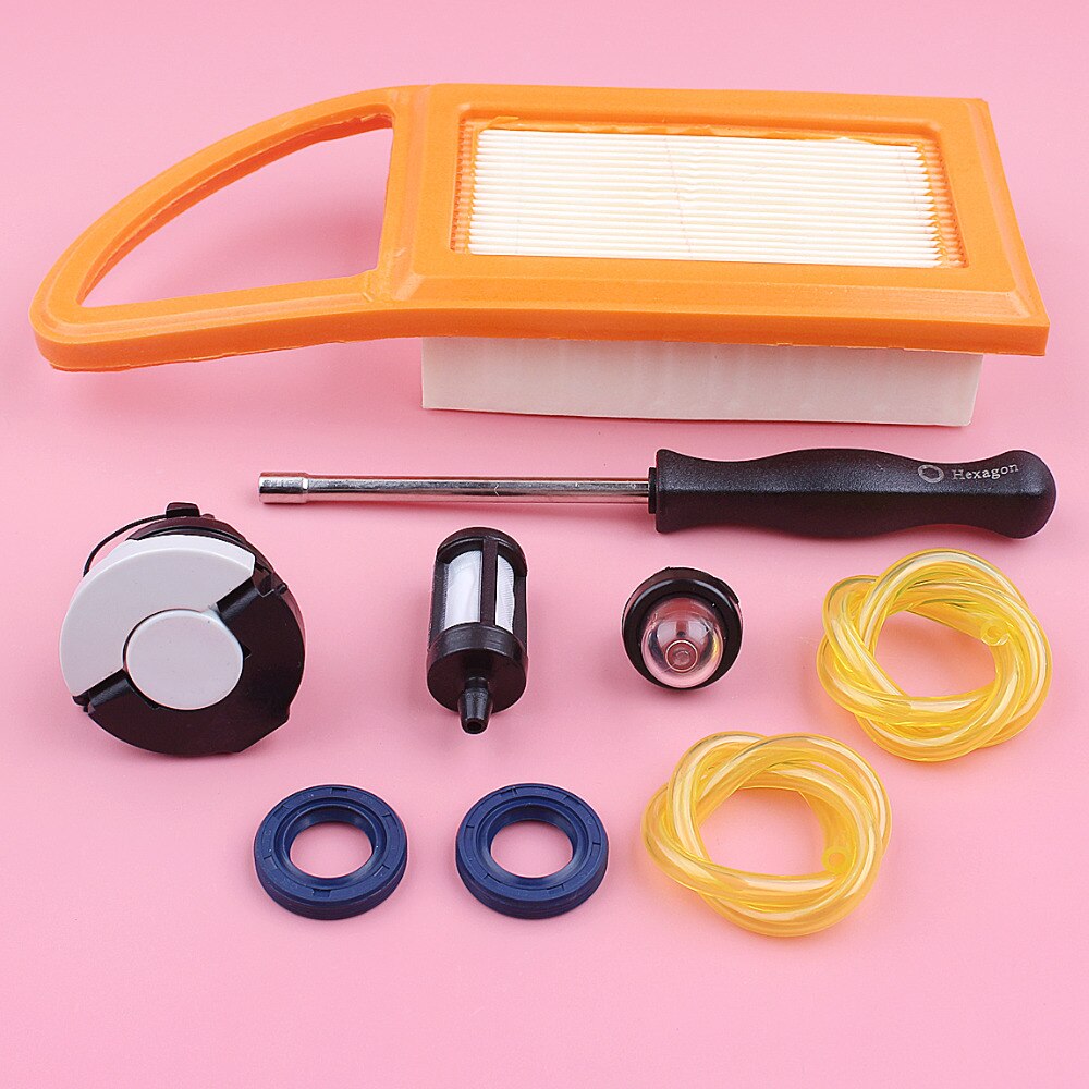 Luft Kraftstoff Filter Linie Schlauch Tank Cap Für Stihl BR500 BR550 BR600 Vergaser Einstellbare Werkzeug Öl Dichtung Gebläse Ersetzen Ersatz teil