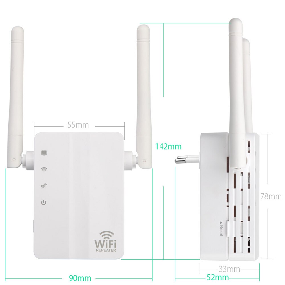Trådlös wifi repeater wifi extender 300 mbps wi-fi förstärkare långdistans wifi signalförstärkare ultraboost långdistans wifi repiter
