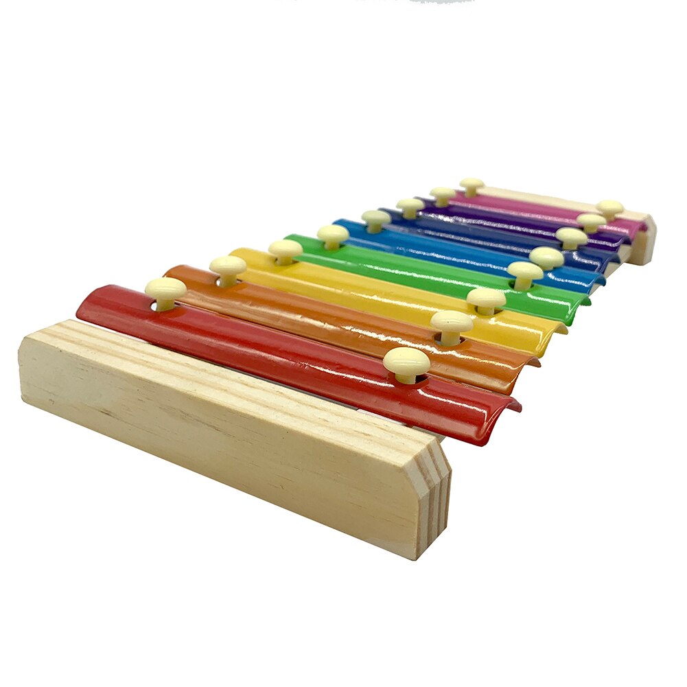 Pet Chicken Xylophone8 Keys Toy Medium And Large Parrot Toy Percussion Toy Sound Toy For Hen Chicken Coop Parrots