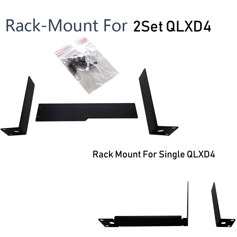 Leicozic Rack-Mount-Zubehör für QLXD4 EW135G3 EW135G4 EW300G3 EW500G3 Pro Drahtloses Mikrofon Microfono Rackmount-Empfänger