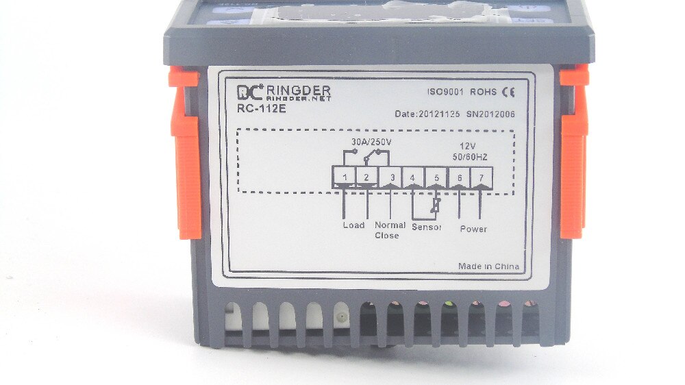 Relay output 250V 30A 10a 12V 24v 110v 220v powe Microcomputer Thermostat with sensor