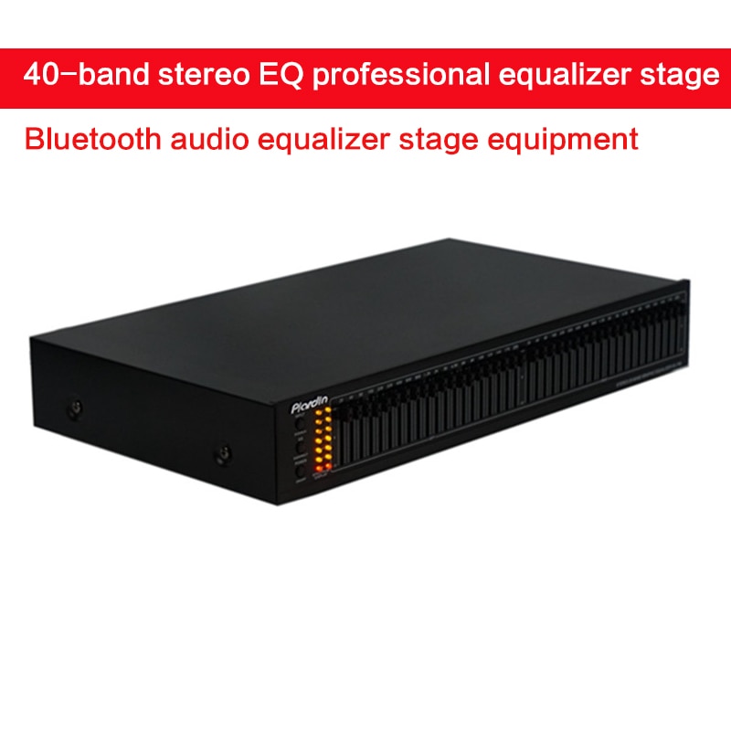 40-Segment Stereo Eq Professionele Audio Equalizer, dual 20-Segment Prestaties Stage/Ktv Bluetooth Koorts Audio Equalizer